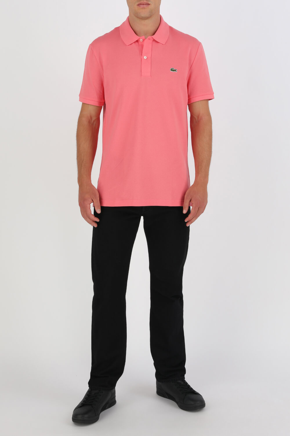 תמונת כל הלוק של Slim Fit Polo Shirt In Pink